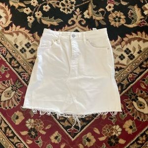 White Denim Skirt